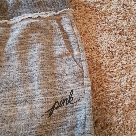 Pink Distressed Sweats - Picture 3 of 3